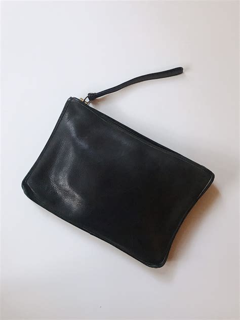 coach black clutch purse